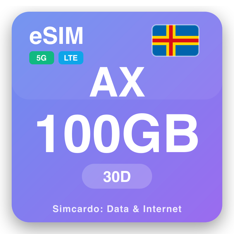 eSIM Álandseyjar - ferðagagnaplan og farsíma internet