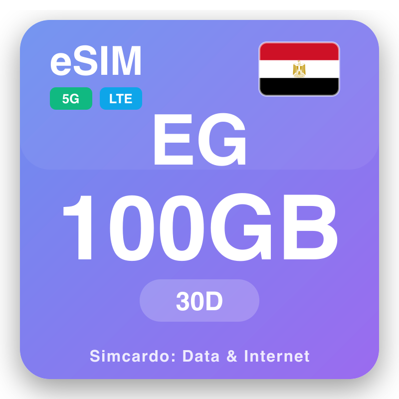 eSIM Egipto - planes de datos de viaje e internet móvil