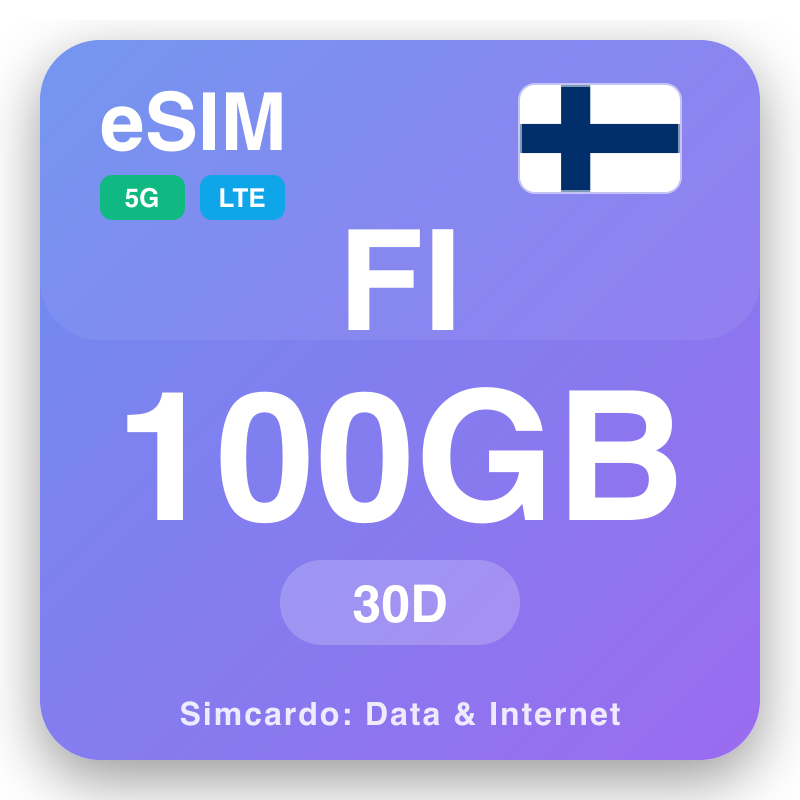 eSIM Финска - planovi podataka za putovanje i mobilni internet