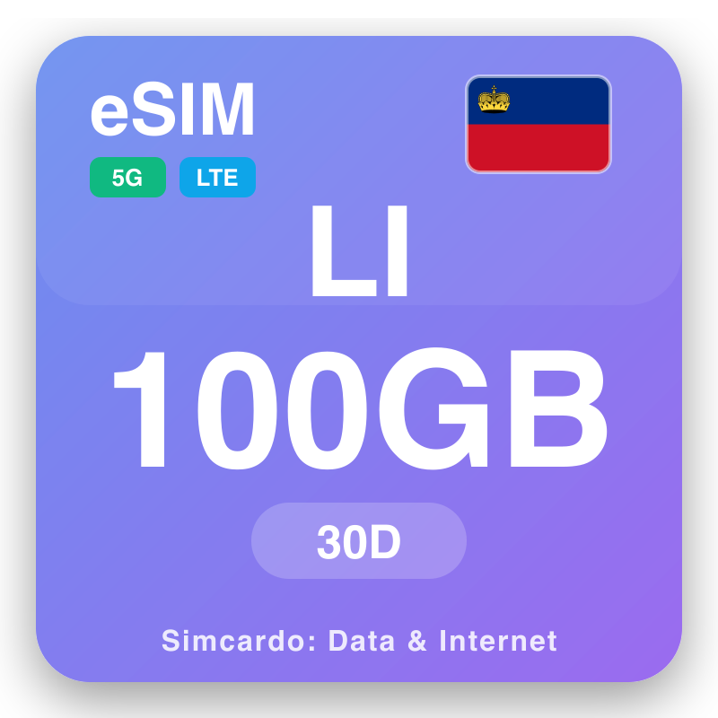 eSIM Liechtenstein - planes de datos para viajes e internet móvil