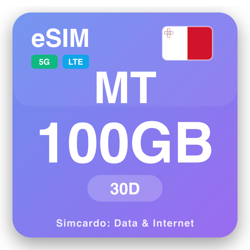 eSIM Malta - rencana data perjalanan dan internet seluler
