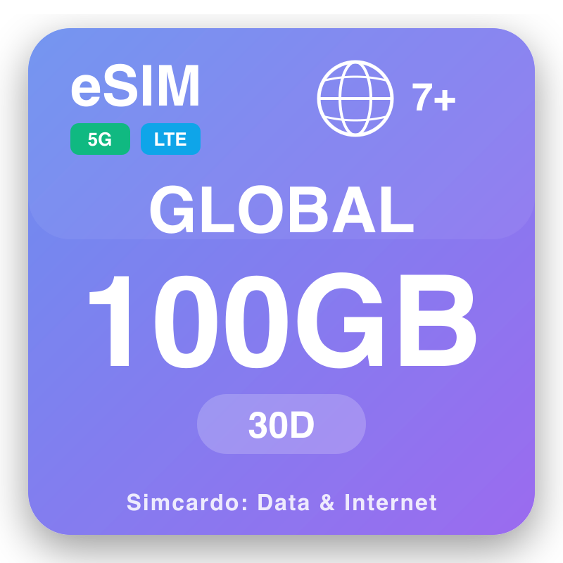 eSIM CENAM 100 GB evit 30 deiz
