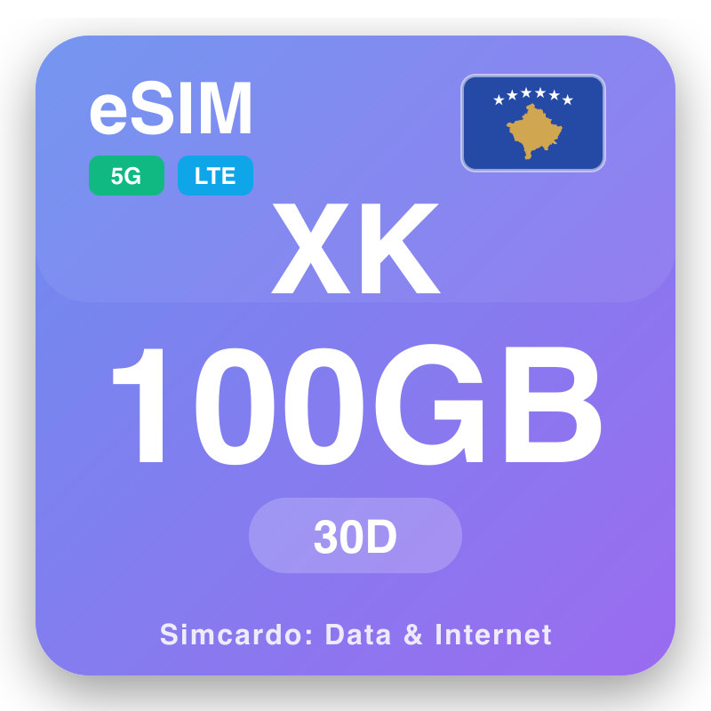 eSIM Косово - planovi podataka za putovanje i mobilni internet