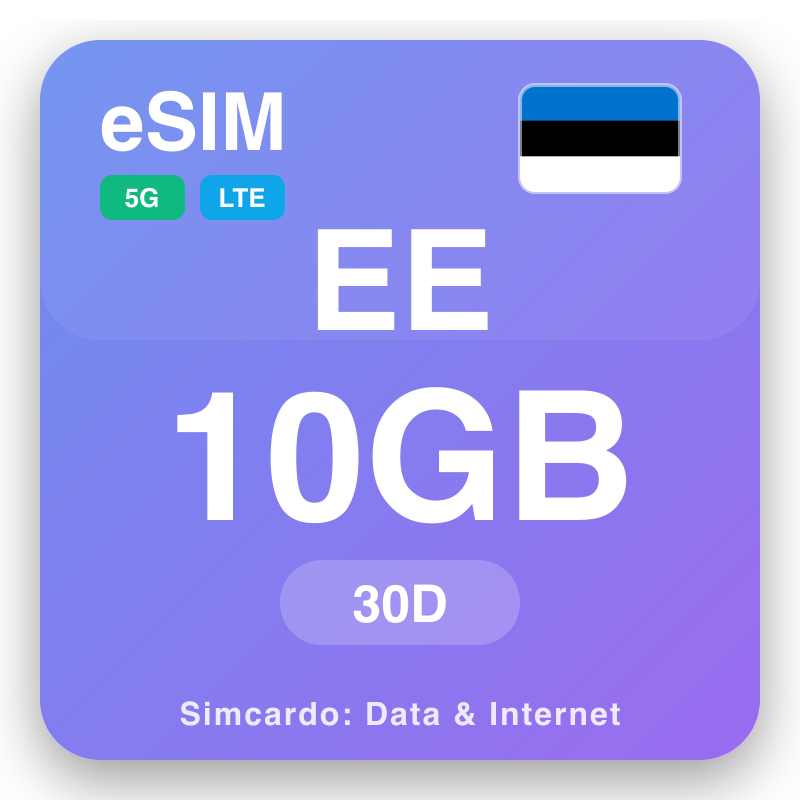 eSIM Estonia - reisdataplannen en mobiel internet
