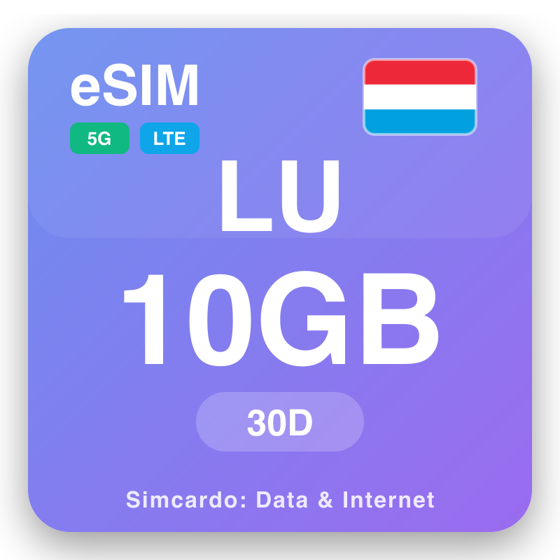 eSIM លុចសំបួ 10 GB សម្រាប់ 30 ថ្ងៃ