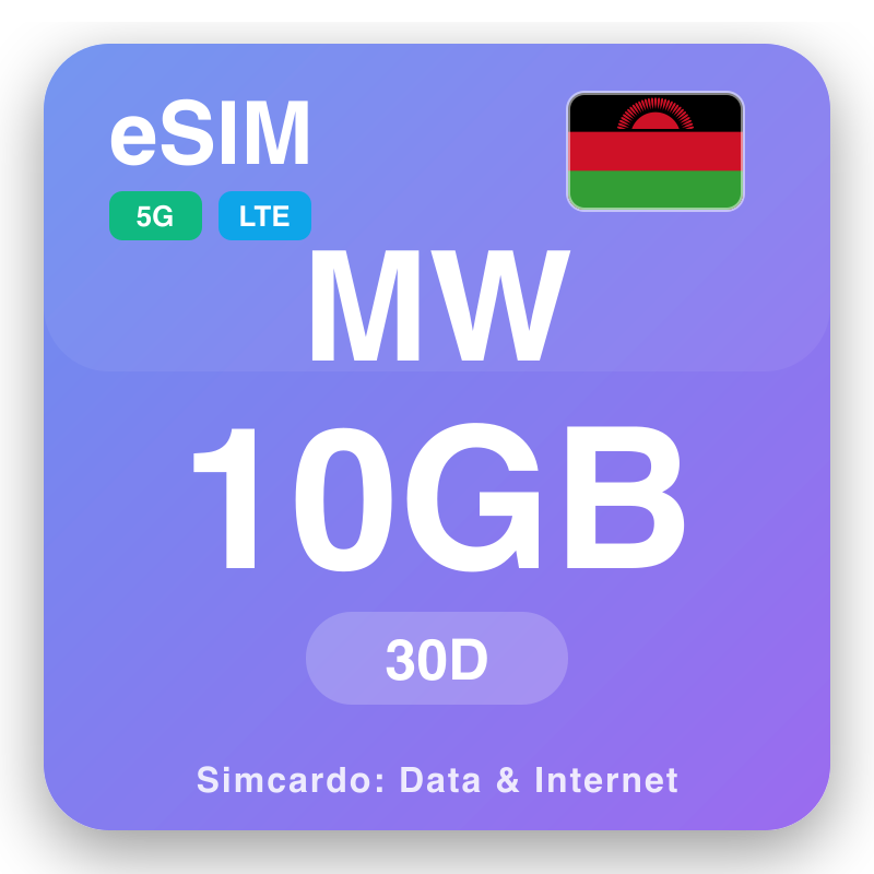 eSIM Malabhaidh - planaichean dàta siubhail agus eadar-lìon gluasadach