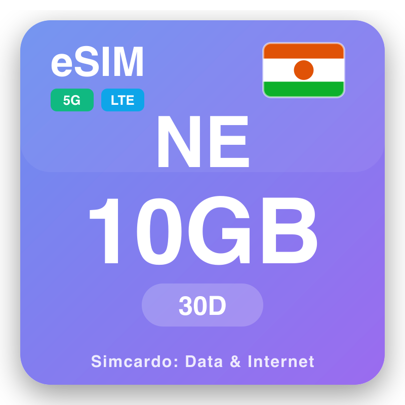 eSIM Nayjer - qorshayaasha xogta safarka iyo internetka moobaylka