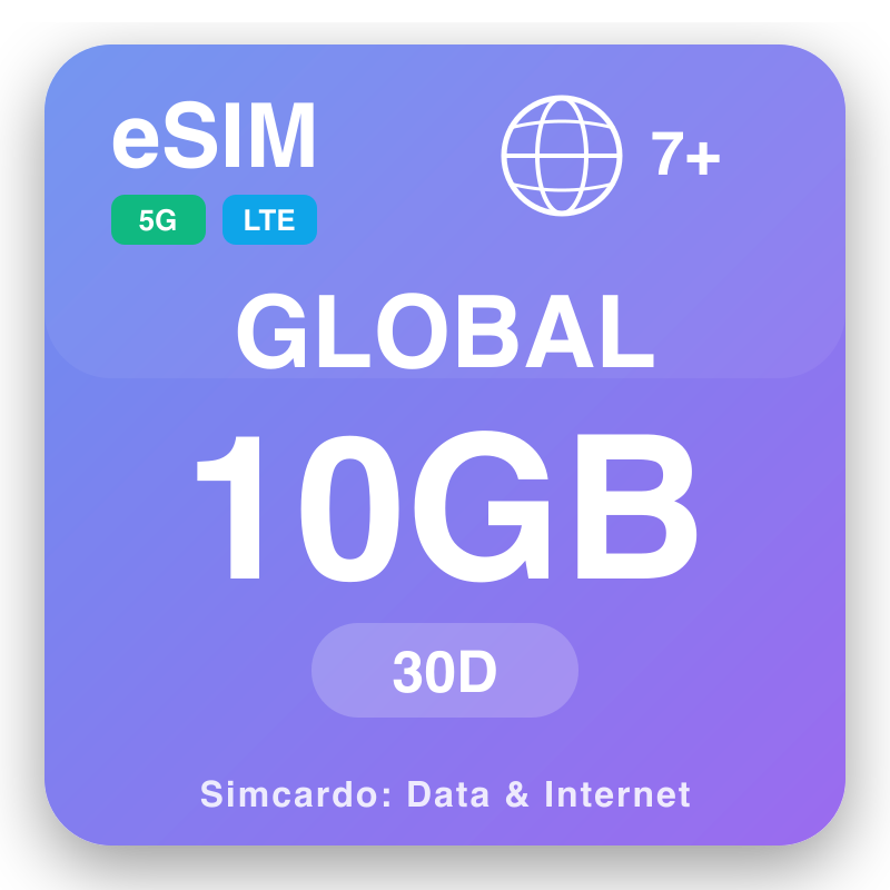 eSIM CENAM 10 GB ל-30 ימים