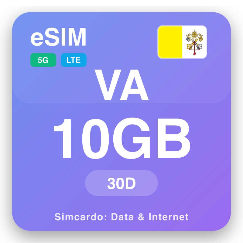 eSIM Vatican City - reisdataplannen en mobiel internet