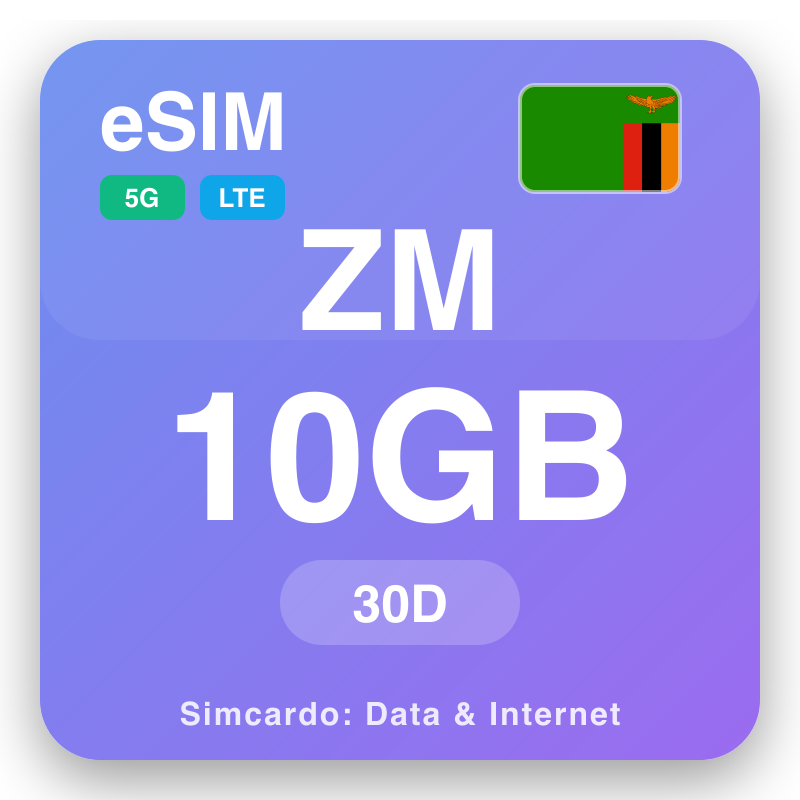 eSIM Ṣamibia - awọn eto data irin-ajo ati intanẹẹti alagbeka