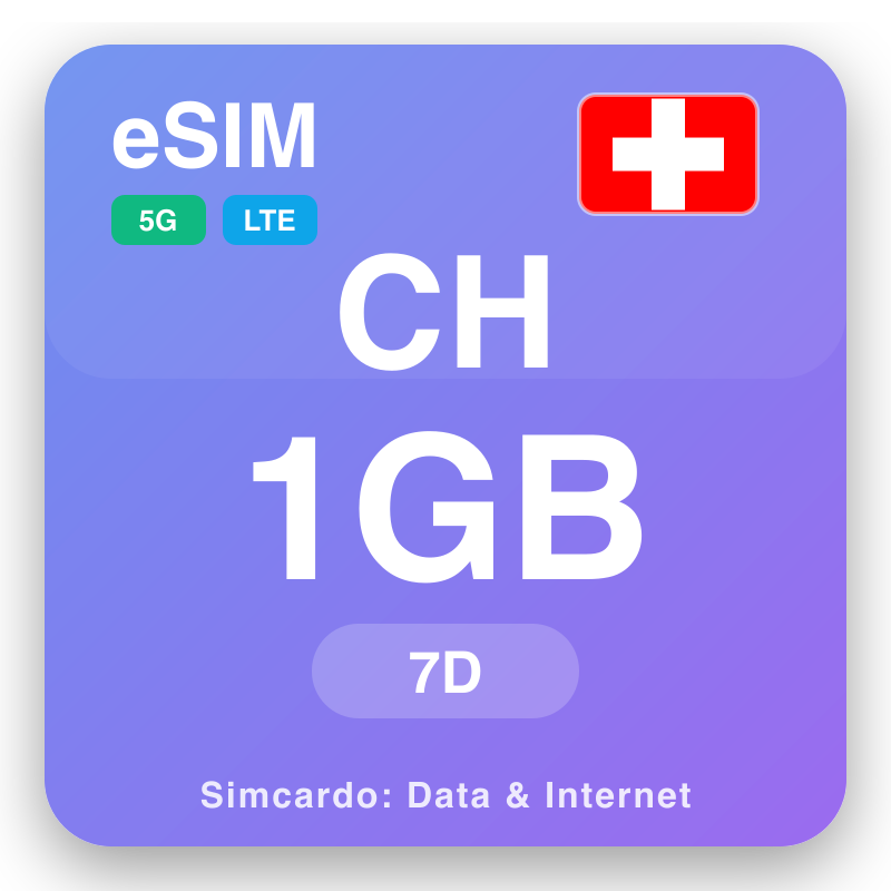 eSIM An Eilbheis 1 GB air 7 làithean