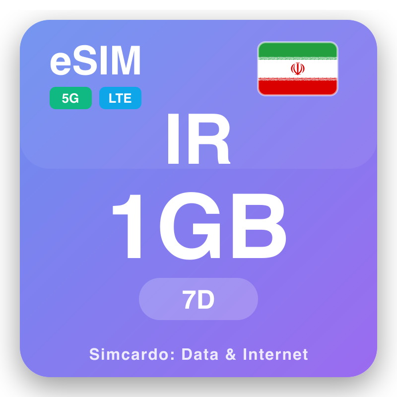 eSIM Иран 1 GB на 7 дней