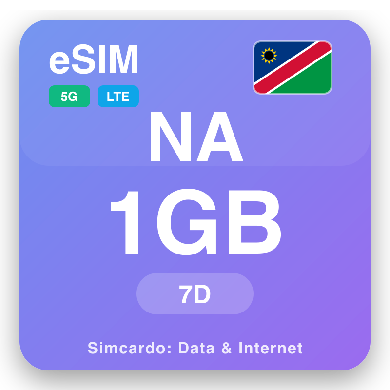 eSIM NA 1 GB ku 7 iminsi