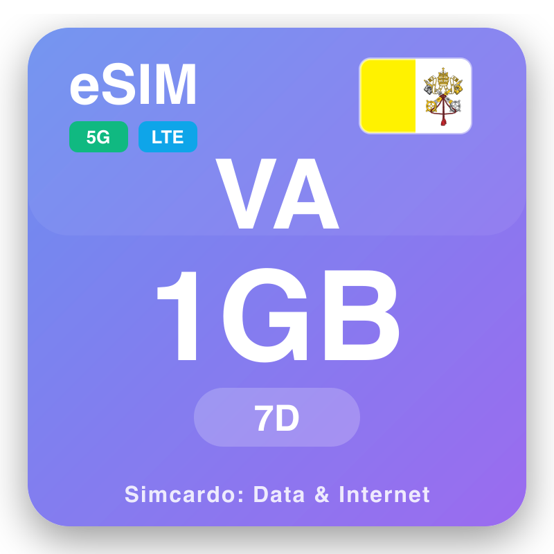 eSIM Vatican City - reisdataplannen en mobiel internet
