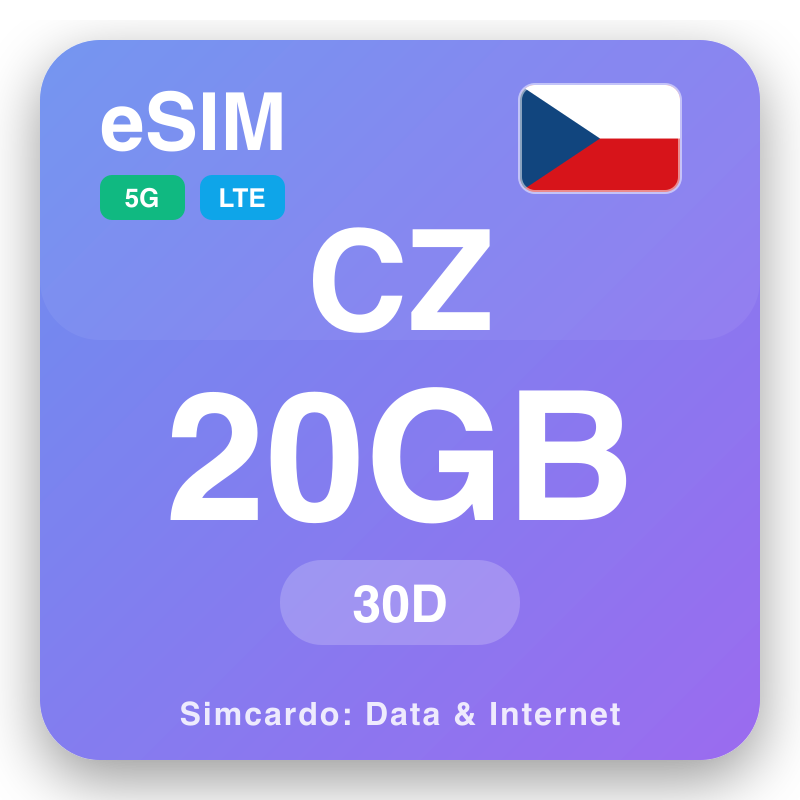 eSIM An t-Seic 20 GB air 30 làithean