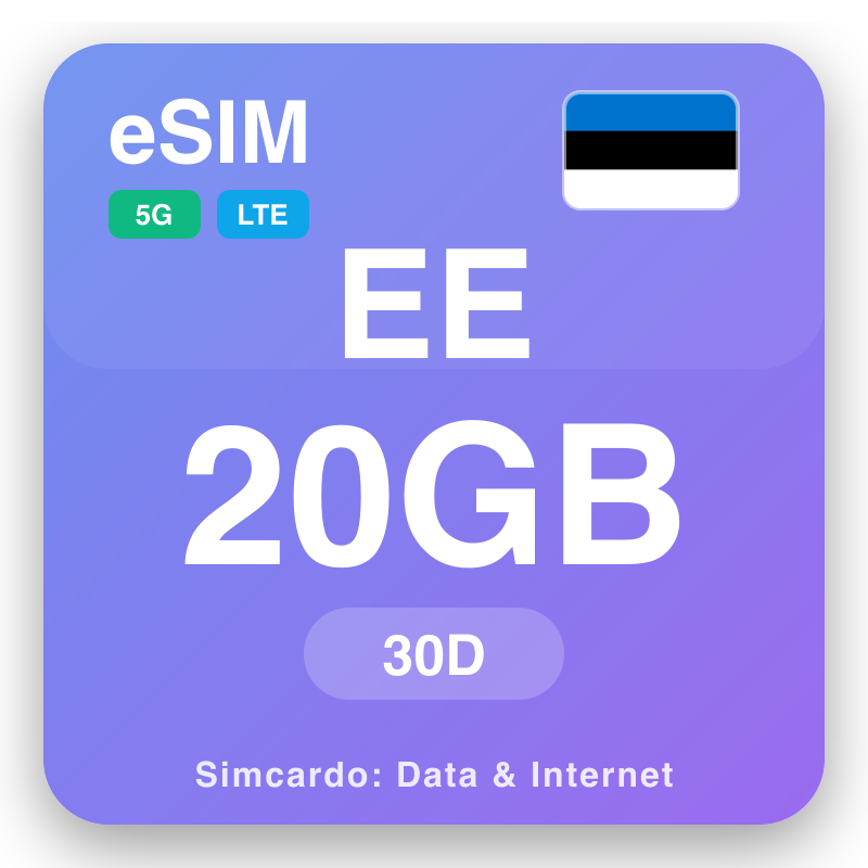 eSIM Estonia - reisdataplannen en mobiel internet