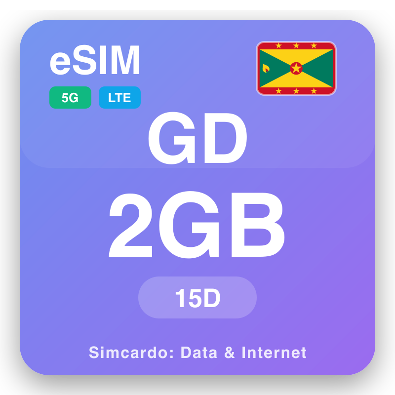 eSIM Grenada - reisedataplaner og mobil internett