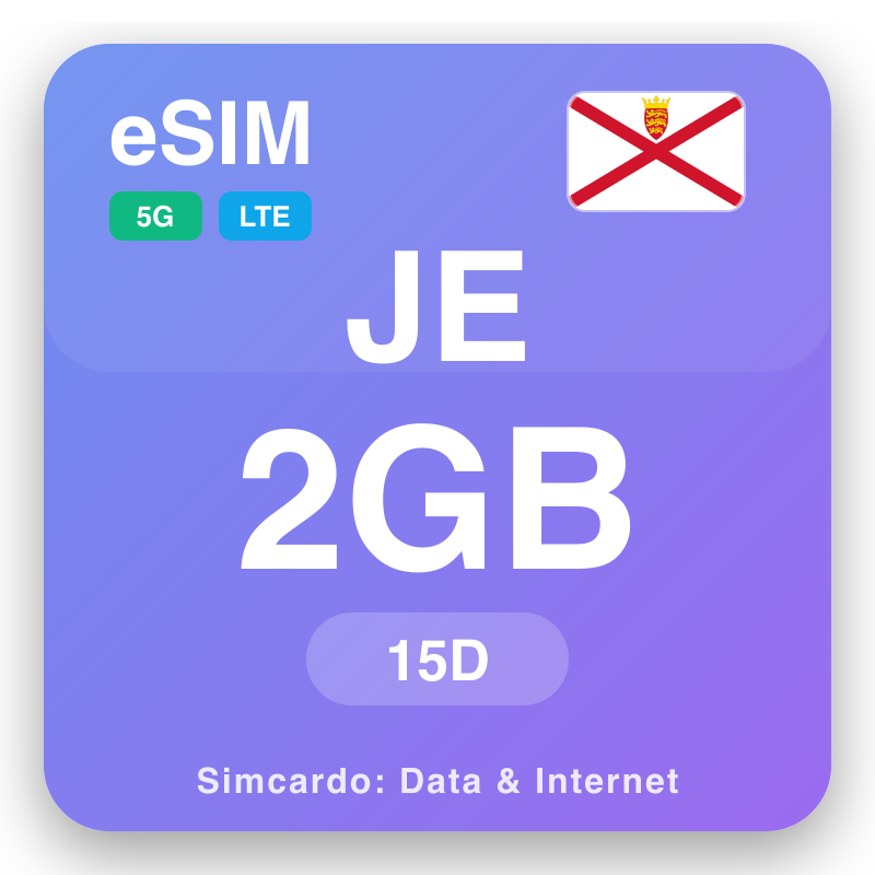 eSIM Џерзи 2 GB za 15 dana