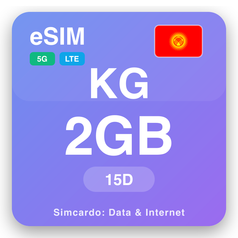 eSIM Kirgizi 2 GB për 15 ditë