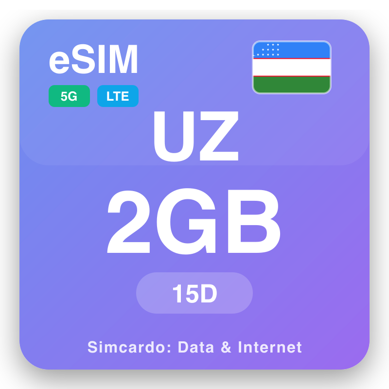 eSIM Uzbekistan - reisdataplannen en mobiel internet