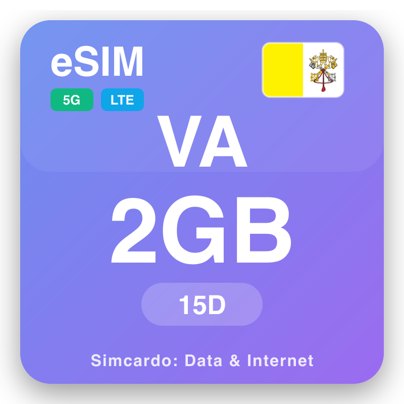 eSIM Vatican City - reisdataplannen en mobiel internet