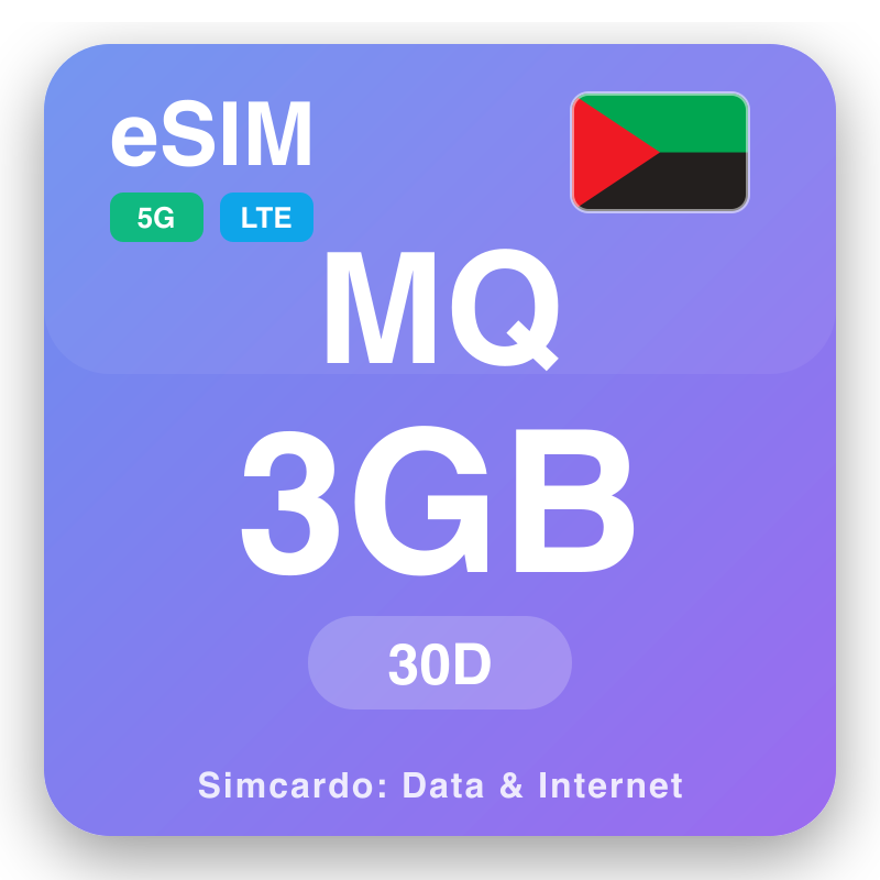 eSIM MQ 3 GB mo 30 ra