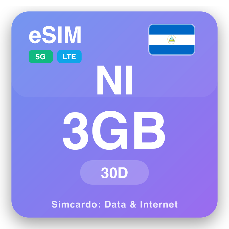 eSIM NI 3 GB no ka 30 mau lā