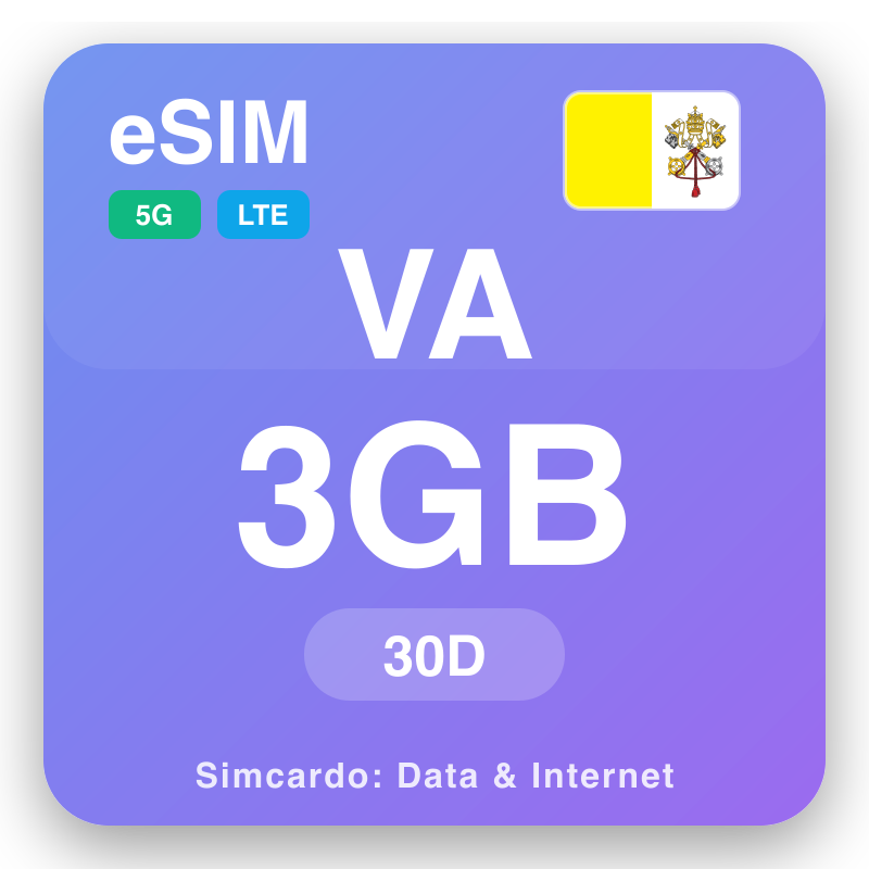 eSIM Vatican City - reisdataplannen en mobiel internet