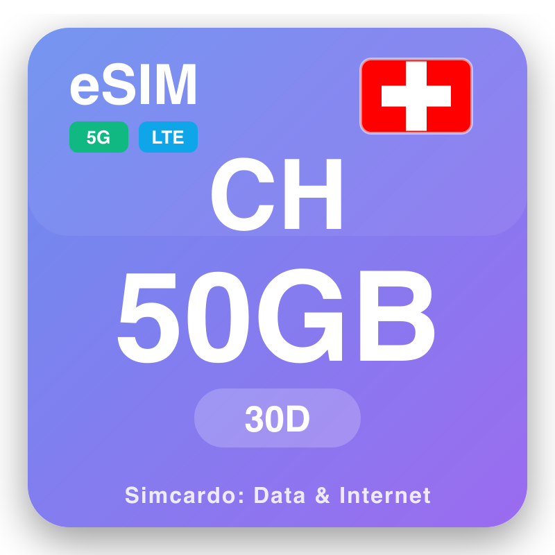 eSIM An Eilbheis 50 GB air 30 làithean