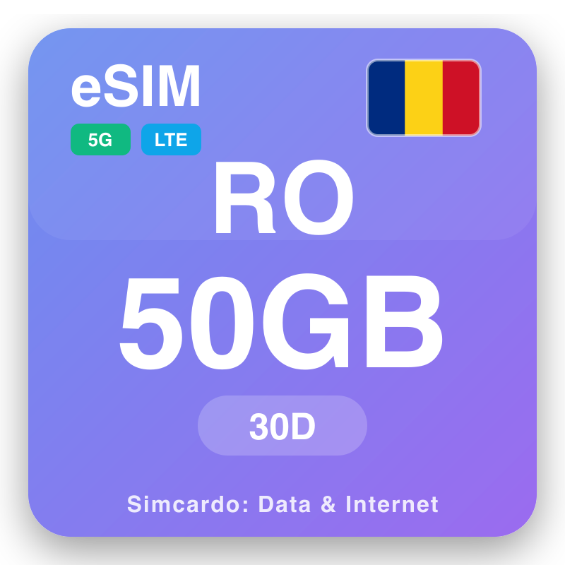 eSIM Romania - reisdataplannen en mobiel internet