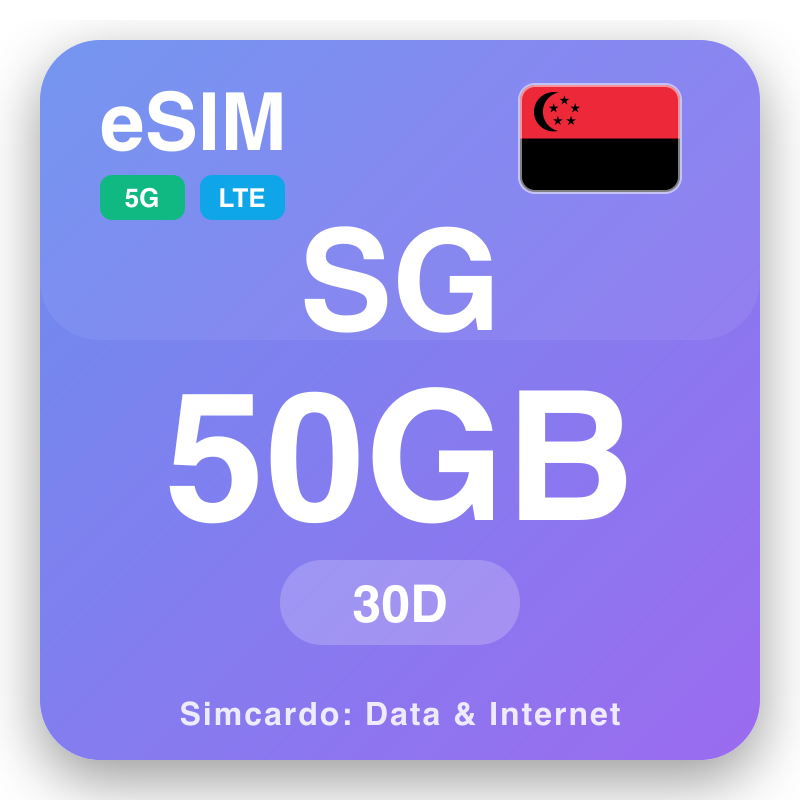 eSIM Singapore - reisdataplannen en mobiel internet