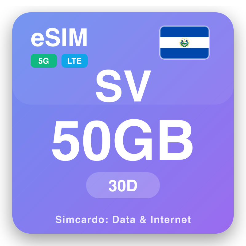 eSIM El Salvador - reisdataplannen en mobiel internet