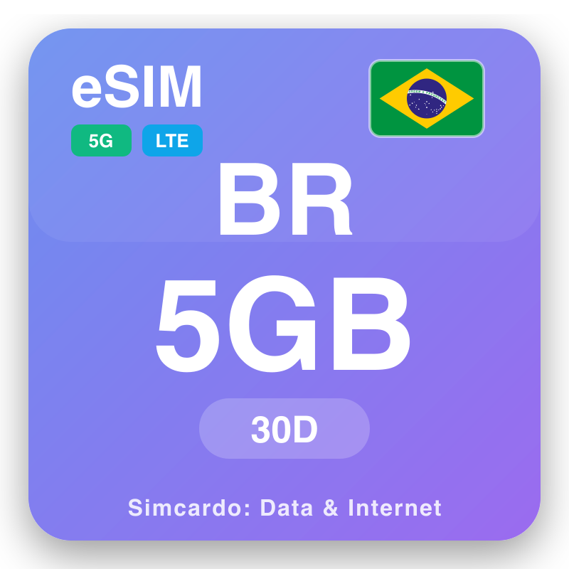 eSIM Brasil - rencana data perjalanan dan internet seluler