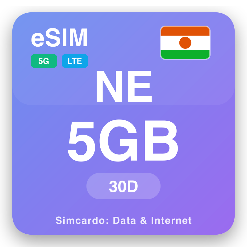 eSIM Nayjer - qorshayaasha xogta safarka iyo internetka moobaylka
