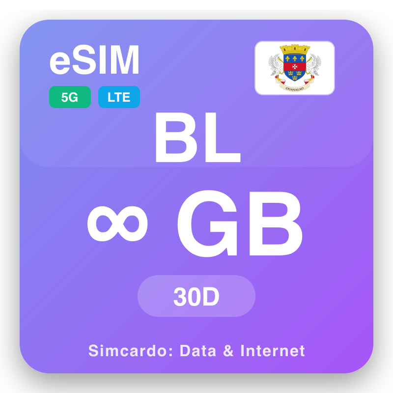 eSIM BL Unlimited ku 30 iminsi