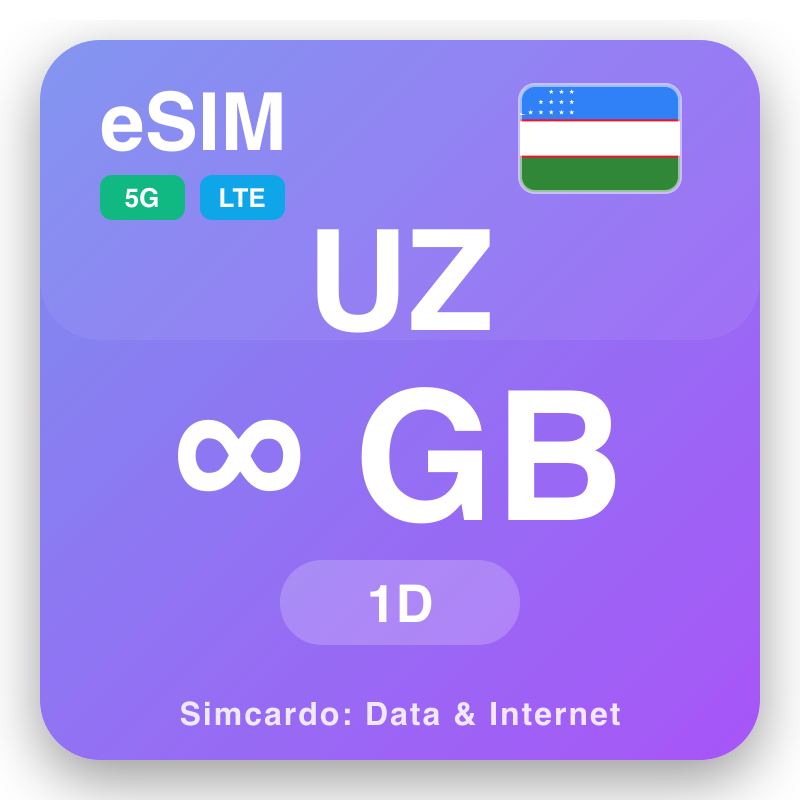 eSIM Uzbekistan - reisdataplannen en mobiel internet