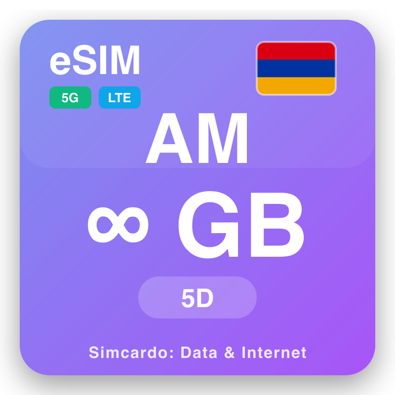 eSIM Airmeinea - planaichean dàta siubhail agus eadar-lìon gluasadach