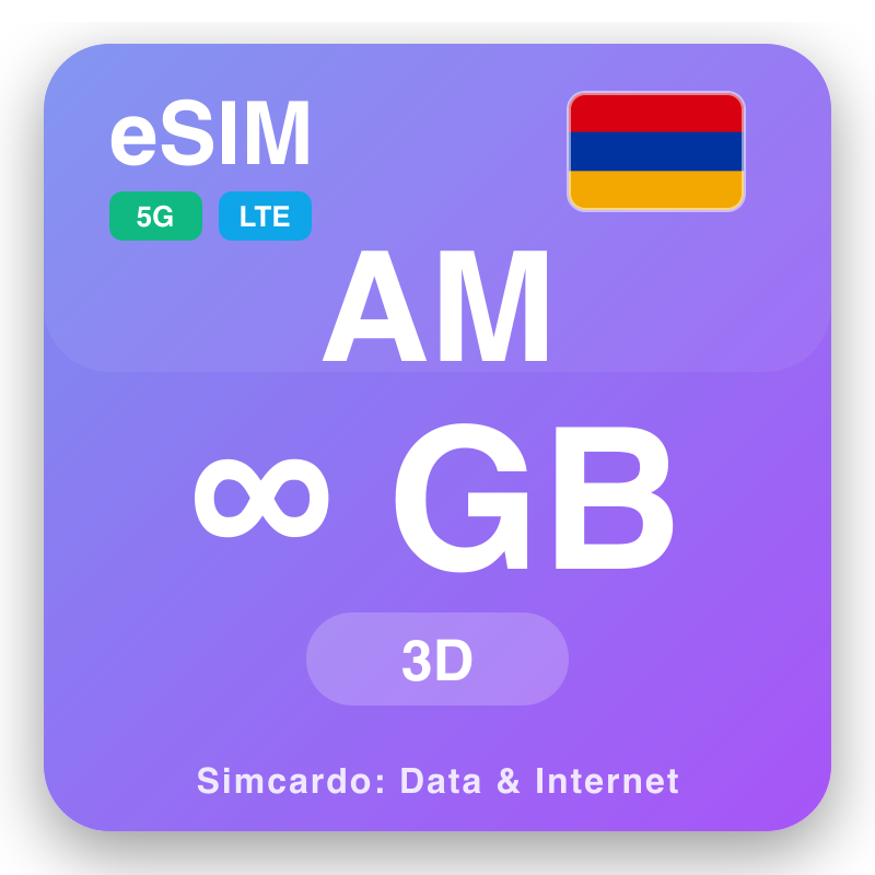 eSIM Airmeinea - planaichean dàta siubhail agus eadar-lìon gluasadach