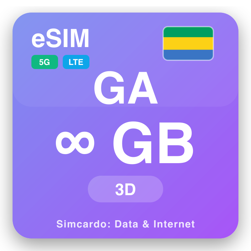 eSIM Gabon - planes de datos para viajes e internet móvil