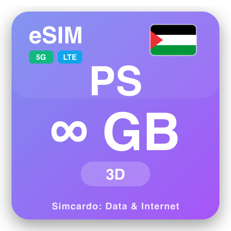 eSIM PS Unlimited no ka 3 mau lā