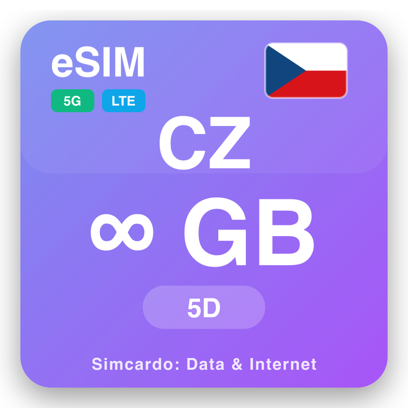 eSIM Chechia Unlimited kwa 5 siku